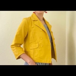 old navy yellow coat